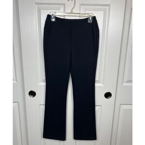 Soft Surroundings Stretch Women's Pull On Straight Leg Dress Pants Black PXS